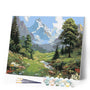 Paint by numbers kit Glacier Creek Figured'Art