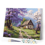 Paint by numbers kit Cottage on Jacaranda Way Figured'Art