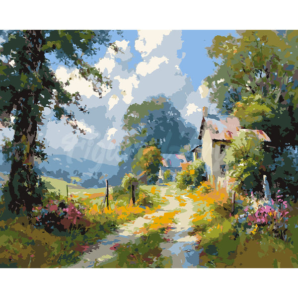 Country Lane in Bloom