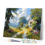 Paint by numbers kit Country Lane in Bloom Figured'Art