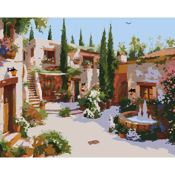 White Villa Courtyard