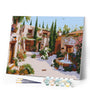 Paint by numbers kit White Villa Courtyard Figured'Art