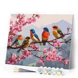 Paint by numbers kit The Band of Songbirds Figured'Art