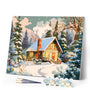 Paint by numbers kit Winter Cabin Figured'Art