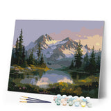 Paint by numbers kit Alpine Lake Figured'Art