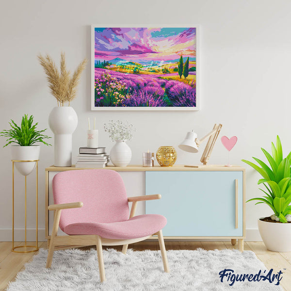 Lavender Hills at Sunset