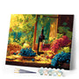 Paint by numbers kit Wine Bottle and Grapes Figured'Art