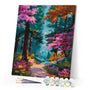 Paint by numbers kit Blooming Forest Trail Figured'Art