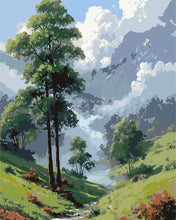 Load image into Gallery viewer, Paint by numbers kit Misty Valley Figured'Art