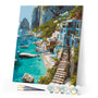 Paint by numbers kit Cliffside Paradise Figured'Art