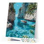 Paint by numbers kit Peaceful Blue Cove Figured'Art