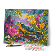 Load image into Gallery viewer, Paint by numbers kit Happy Salamander Figured'Art