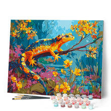 Load image into Gallery viewer, Paint by numbers kit Golden Salamander Figured'Art