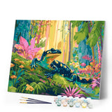 Paint by numbers kit Woodland Salamander Figured'Art