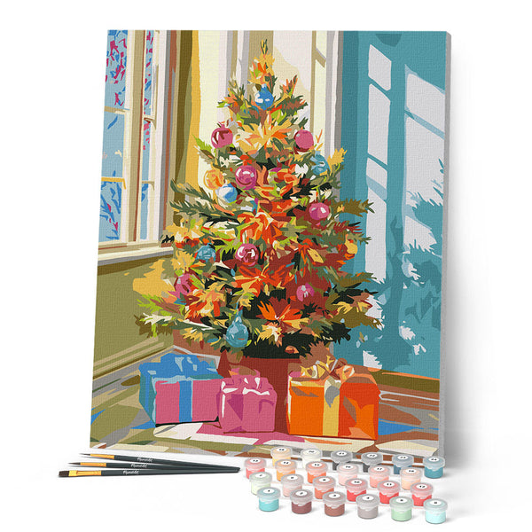 Paint by numbers kit Bright Christmas Tree Figured'Art