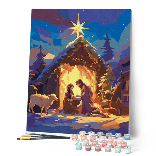 Paint by numbers kit Silent Night Figured'Art