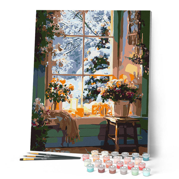 Paint by numbers kit Romantic Winter Figured'Art