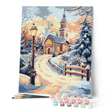 Paint by numbers kit Path to the Chapel Figured'Art