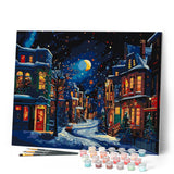 Paint by numbers kit Crescent Over Winter Figured'Art