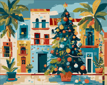 Load image into Gallery viewer, Paint by numbers kit Colorful Holiday Plaza Figured'Art