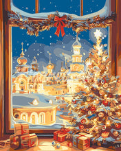 Load image into Gallery viewer, Paint by numbers kit Christmas Eve Glow Figured'Art