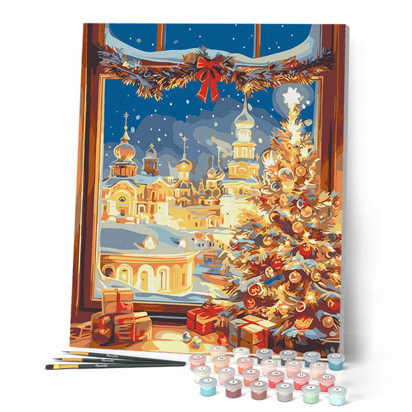 Paint by numbers kit Christmas Eve Glow Figured'Art