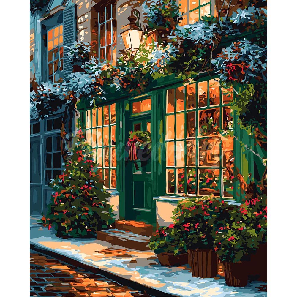 Festive Green Door