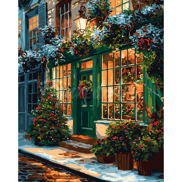 Festive Green Door