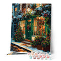 Paint by numbers kit Festive Green Door Figured'Art