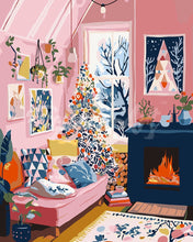 Load image into Gallery viewer, Paint by numbers kit Artistic Holiday Corner Figured'Art