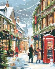 Load image into Gallery viewer, Paint by numbers kit British Holiday Street Figured'Art