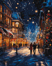 Load image into Gallery viewer, Paint by numbers kit Starry Christmas Stroll Figured'Art