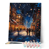 Paint by numbers kit Starry Christmas Stroll Figured'Art