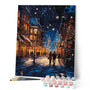Paint by numbers kit Starry Christmas Stroll Figured'Art