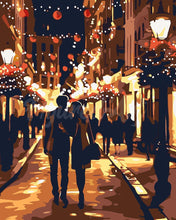 Load image into Gallery viewer, Paint by numbers kit Romantic Christmas Night Figured'Art