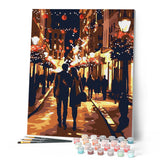 Paint by numbers kit Romantic Christmas Night Figured'Art