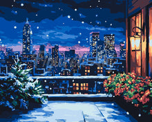 Load image into Gallery viewer, Paint by numbers kit Winter Balcony Figured'Art