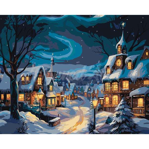 Starry Christmas Village