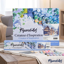 Load image into Gallery viewer, Snowy Village in Watercolor
