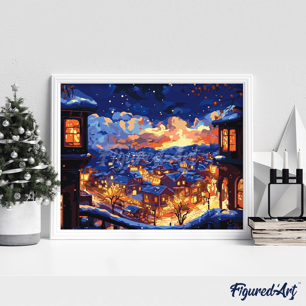 Glowing Winter Night