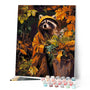 Paint by numbers kit Raccoon in Raincoat Figured'Art