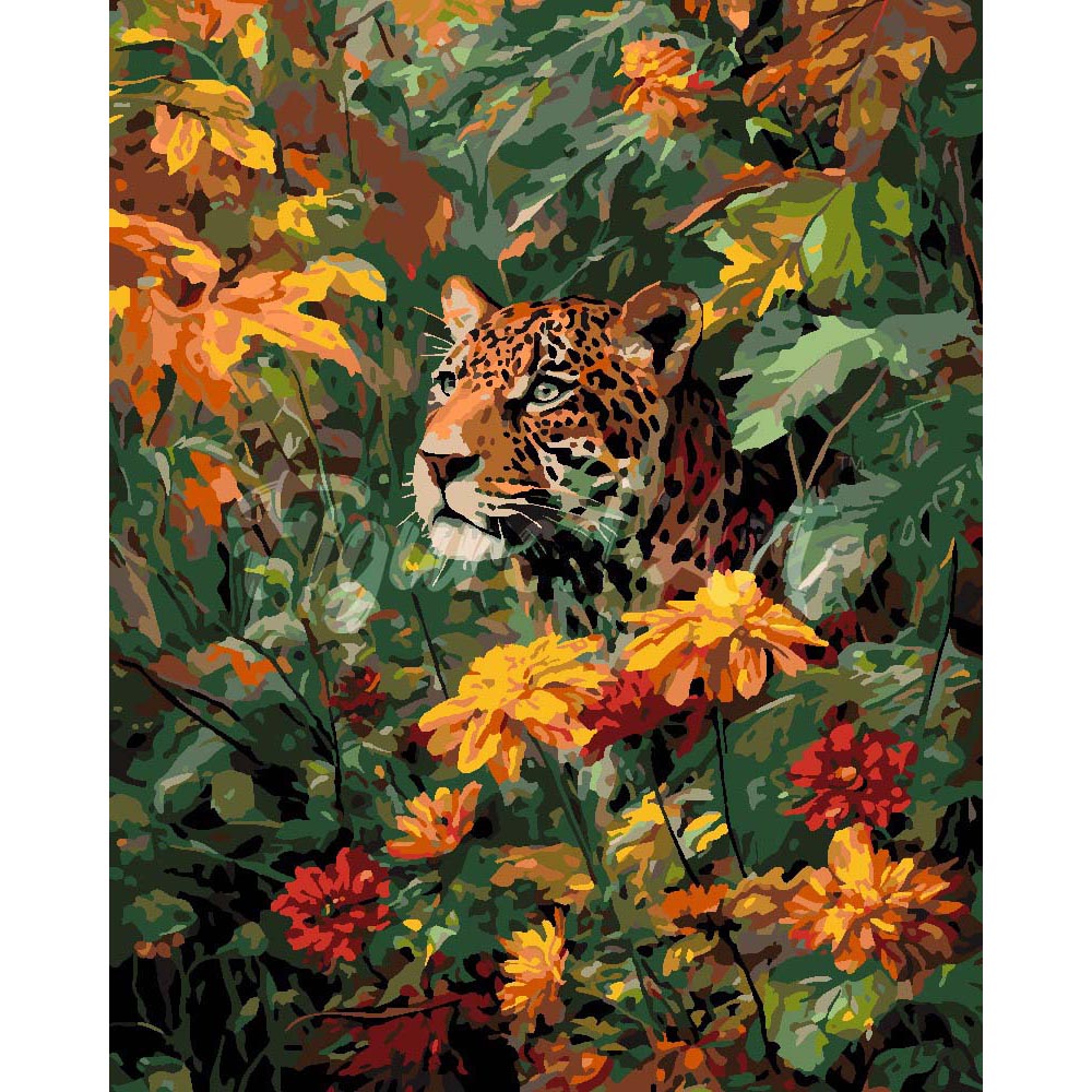 Leopard in Fall