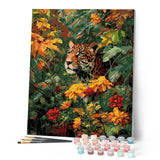 Paint by numbers kit Leopard in Fall Figured'Art