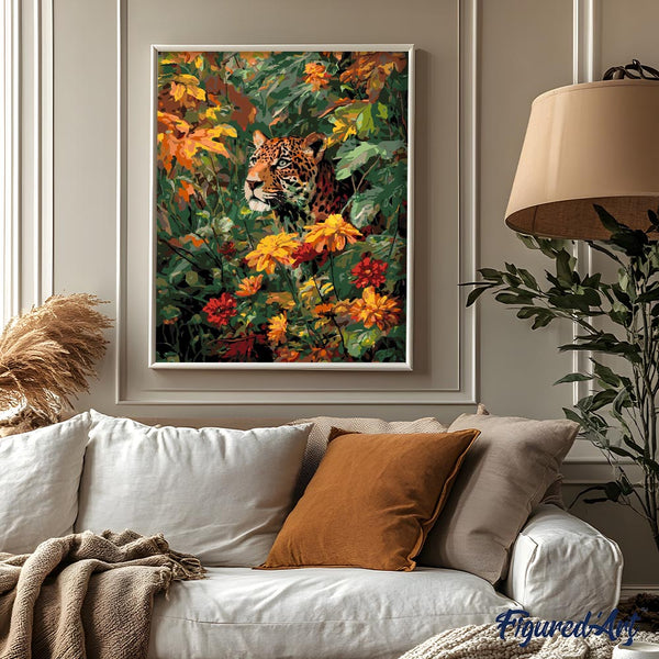 Leopard in Fall
