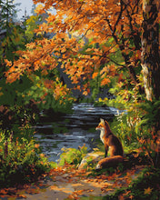 Load image into Gallery viewer, Paint by numbers kit Red Fox by River Figured'Art