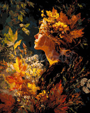 Load image into Gallery viewer, Paint by numbers kit Lady of Golden Foliage Figured'Art