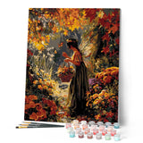 Paint by numbers kit Fairy of Fall Garden Figured'Art