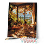 Paint by numbers kit Cozy Fall Morning Figured'Art