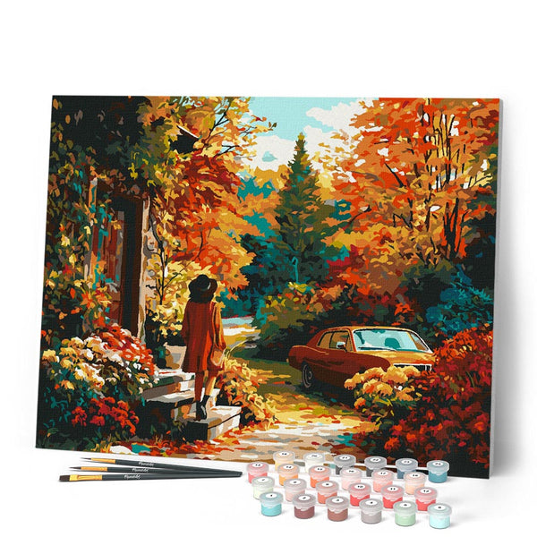 Paint by numbers kit Fall Farewell Figured'Art
