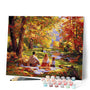 Paint by numbers kit Fall Family Picnic Figured'Art